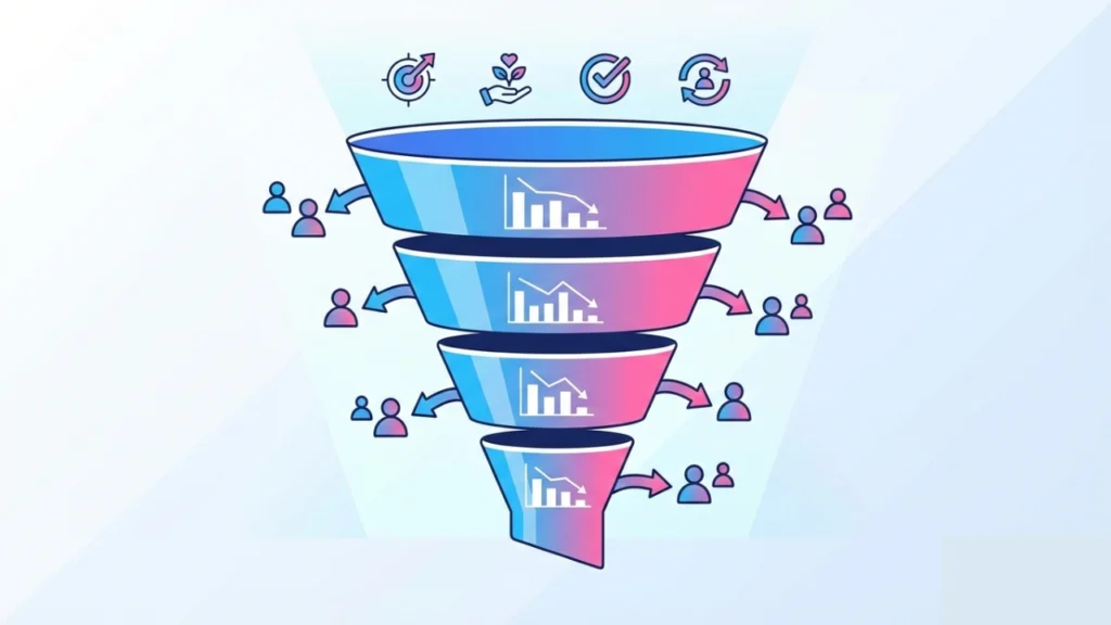 vazamento no funil de vendas