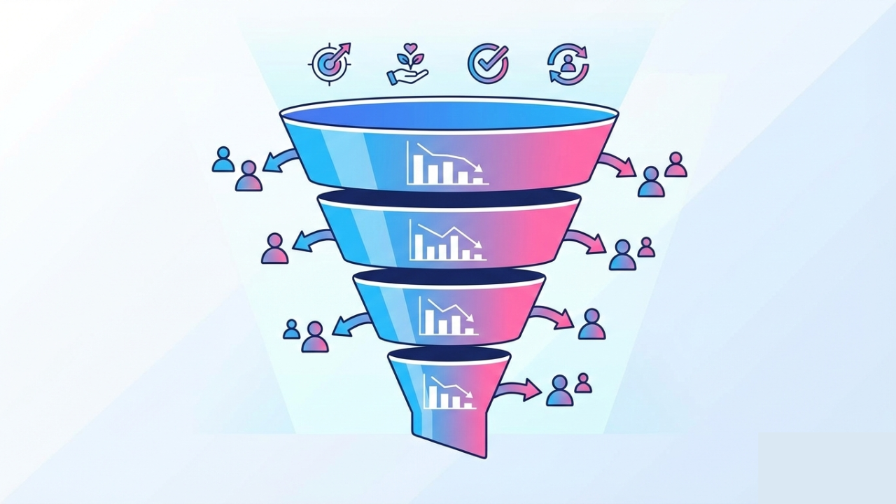 vazamento no funil de vendas